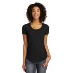 Branded District Women's Scoop Neck Fitted Very Important Tee Shirt