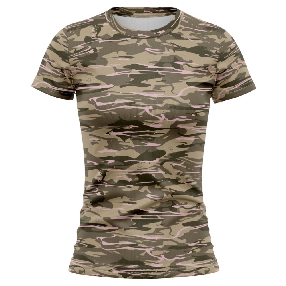 Branded Antler Women's 4.4 Oz. Polyester Interlock Short Sleeve T-Shirt