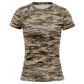 Branded Antler Women's 4.4 Oz. Polyester Interlock Short Sleeve T-Shirt