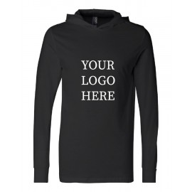 Custom Imprinted BELLA + CANVAS Jersey Hooded Long Sleeve Tee