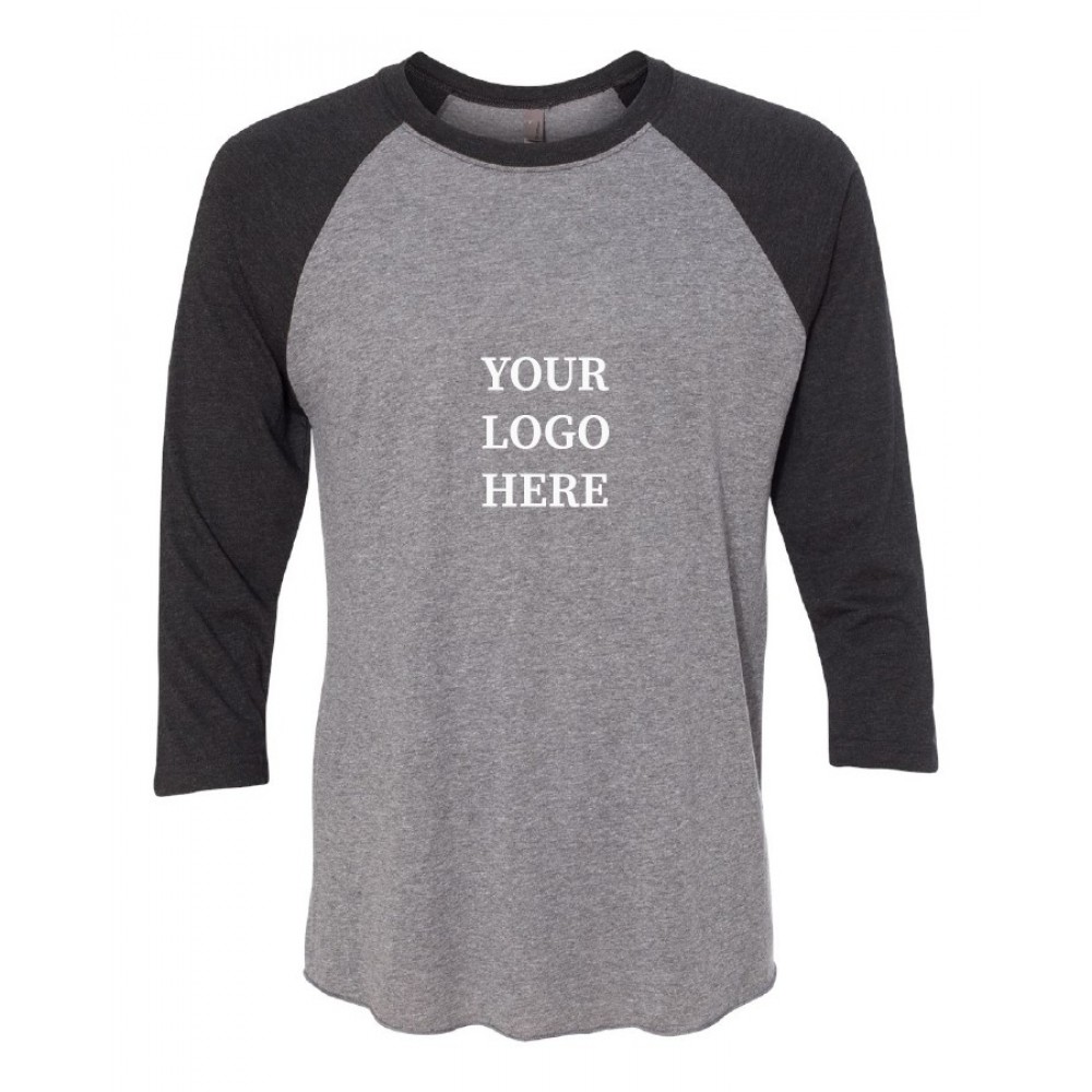 Branded Next Level Apparel Triblend Three-Quarter Raglan T-Shirt