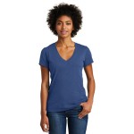 Logo Printed Alternative Weathered Slub So-Low V-Neck Tee Shirt