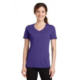 Port & Company Ladies' Performance Blend V-Neck Tee Branded  Port & Company Ladies