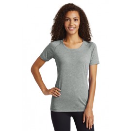 Custom Imprinted Sport-Tek Ladies PosiCharge TriBlend Wicking Scoop Neck Tee Shirt