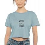 Logo Printed Next Level Apparel Women's Festival Crop Top