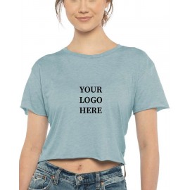 Logo Printed Next Level Apparel Women's Festival Crop Top