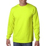 Hi Viz Non-ANSI Safety Workwear Long Sleeve T-Shirt Branded