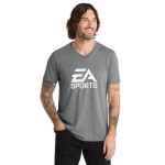 Logo Printed Allmade Unisex Tri-Blend V-Neck Tee