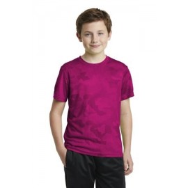 Sport-Tek Youth CamoHex Tee Shirt Logo Printed  Sport-Tek Youth CamoHex Tee Shirt Logo Printed