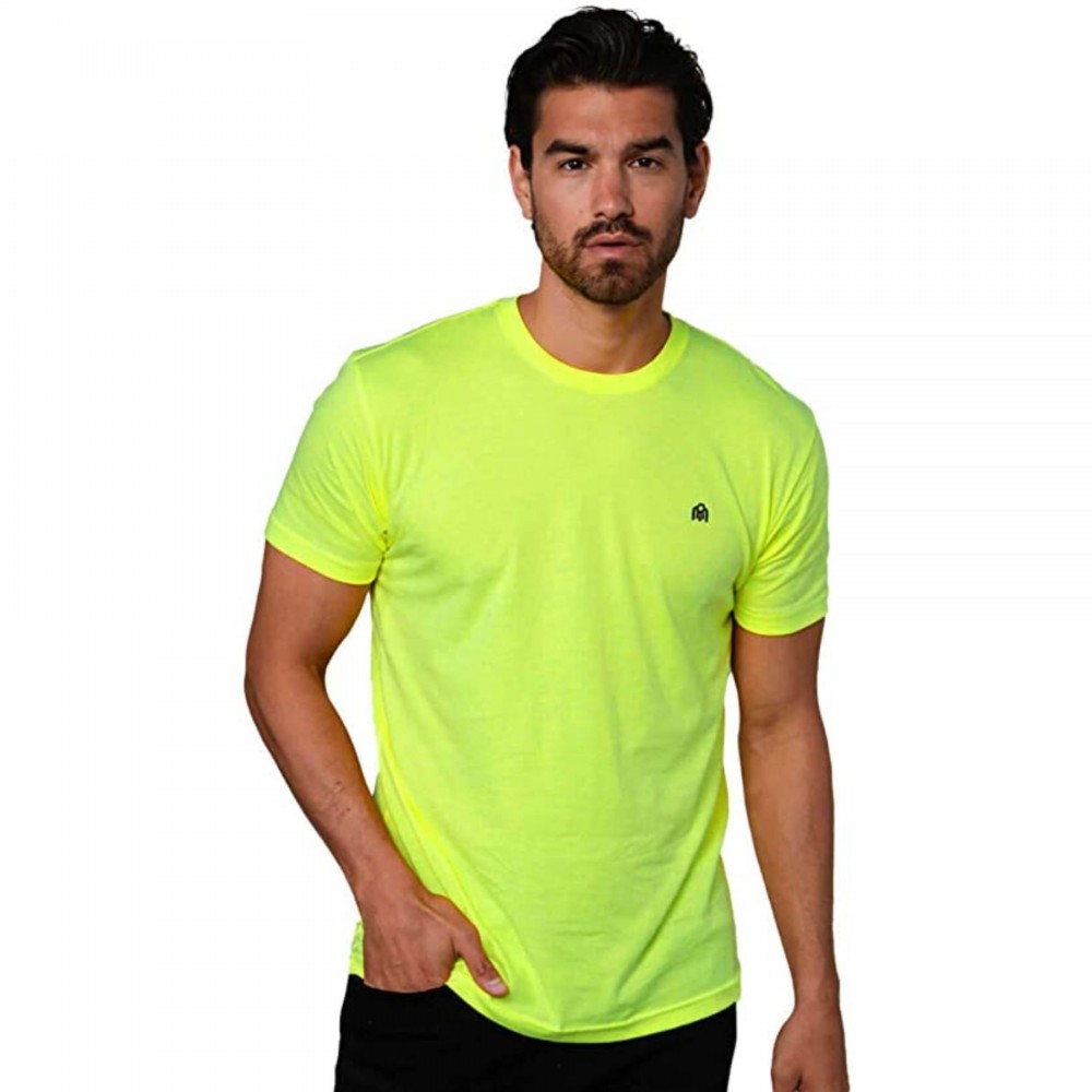 High Visibility Viz Short Sleeve Safety Workwear T-Shirt Custom Imprinted