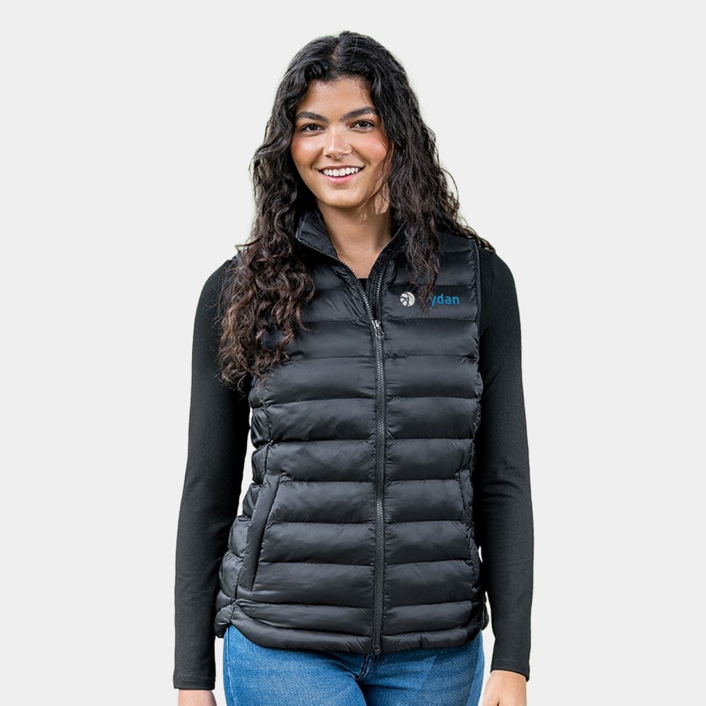 Custom Imprinted Weatherproof Lightweight Ladies Quilted Puffer Vest