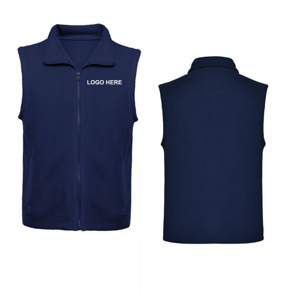 Custom Men's Polar Fleece Vest Custom Men's Polar Fleece Vest