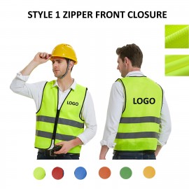 Custom Reflective Safety Vest Custom Embroidered