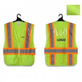 Custom Imprinted Custom Mesh Reflective Safety Vest