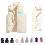 Fleece Zip Vest with Logo