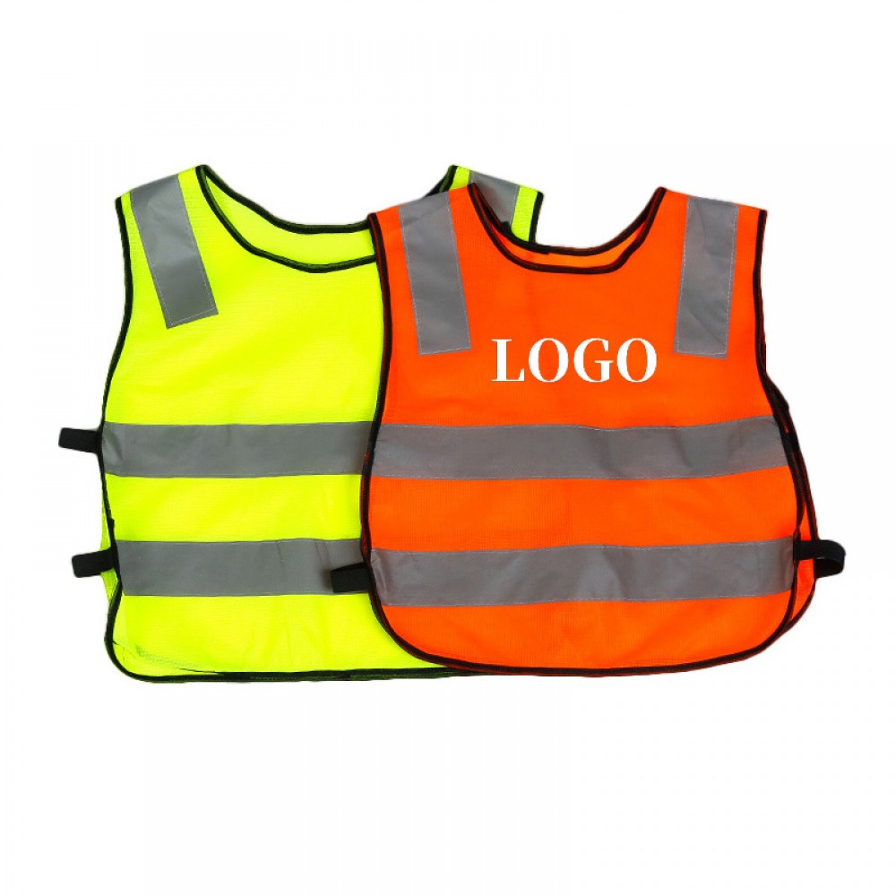 Reflective Safety Vest For Children Custom Imprinted