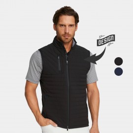 PUMA Scotia Quilted Men's Golf Vest with Logo