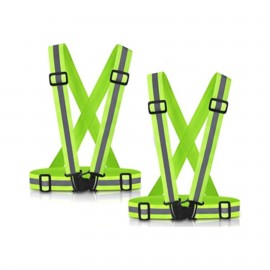 Adjustable Reflective Tape Safety Running Cross Belt with Logo  Adjustable Reflective Tape Safety Running Cross Belt with Logo