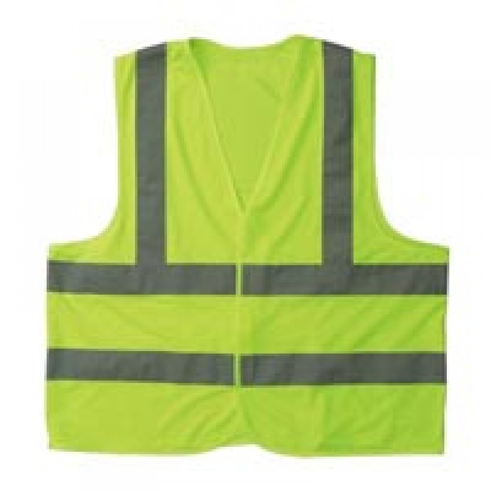 Hv07-High Visibility Imprintable Mesh Safety Vest Custom Imprinted