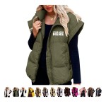 Women Puffer Vest with Logo