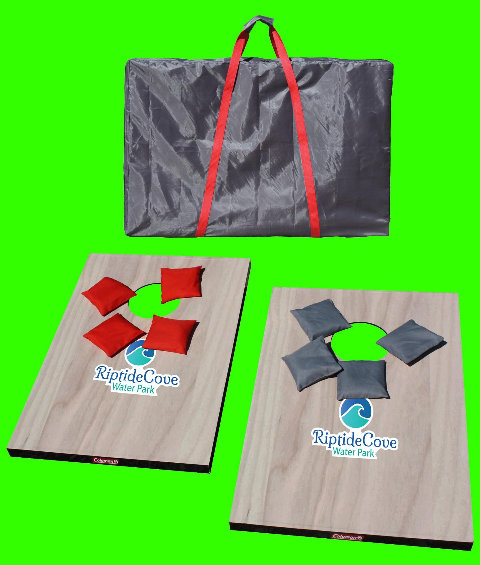 Coleman Bean Bag Toss Printed Custom Imprinted Brava Coleman Wooden Bean Bag Toss Item Ctxyd Gxtea